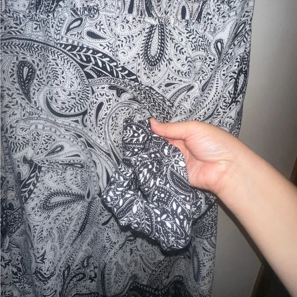 Loft Paisley Shift Long Sleeve Floral Color block Dress Size Small NWOT - Picture 6 of 12